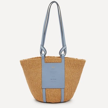 Large Fair-Trade Paper Basket Bag from Chloé