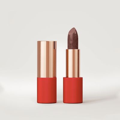 112 Tiramisù Nude Red Matte Silk Lipstick from La Perla