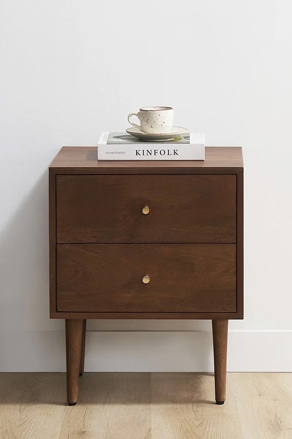 Scandinavian Walnut Oslo Bedside Table from Fishe & Lilly