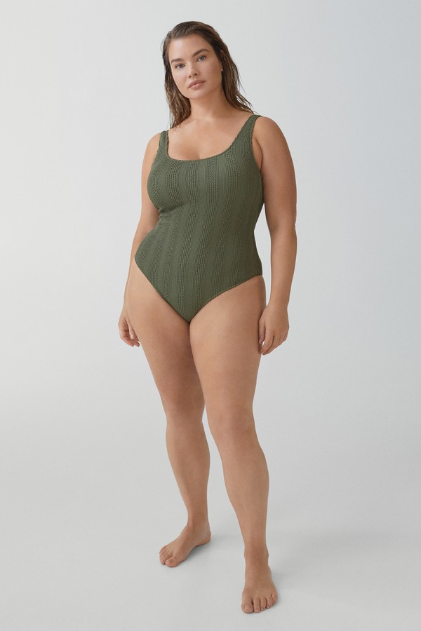 Textured Swimsuit from Mango