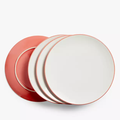  Set of 4 Stoneware Dinner Plates