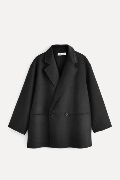 Premium Handsewn Wool Blend Blazer Coat