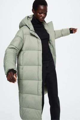 Quilted Long Coat from Mango