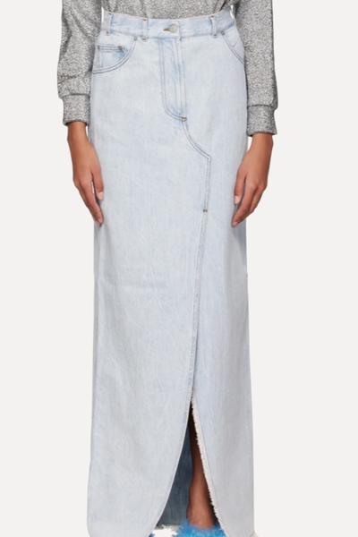 Blue Silvana Maxi Skirt from Dries Van Noten