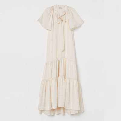 Tiered Satin Dress from H&M