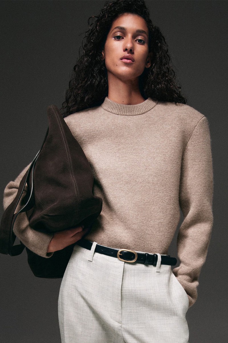Sculpted-Shoulder Merino Wool Jumper from COS