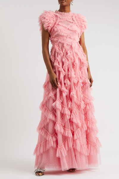 Genevieve Ruffled Tulle Gown from Needle & Thread