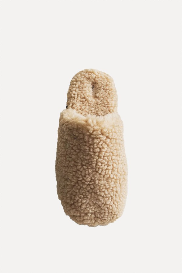 Faux Shearling Mule Slippers from Zara 