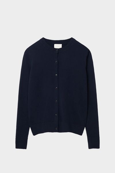 The Classic Crew Cardigan from Navy Grey
