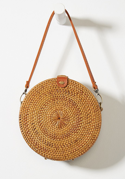 Lyra Rattan Crossbody Bag