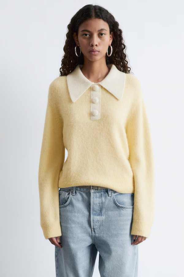 Alpaca-Blend Collared Jumper from & Other Stories