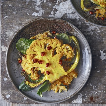 Cauliflower Steaks With Swede Mash