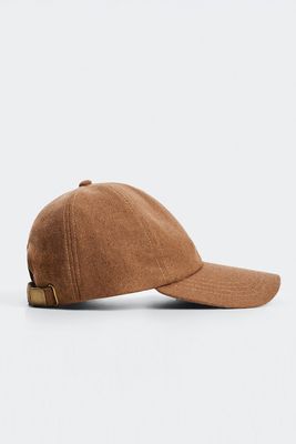 Wool Cap With Visor from Mango
