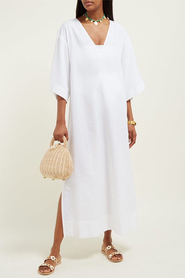 Paola Organic Cotton-Voile Kaftan from Mara Hoffman