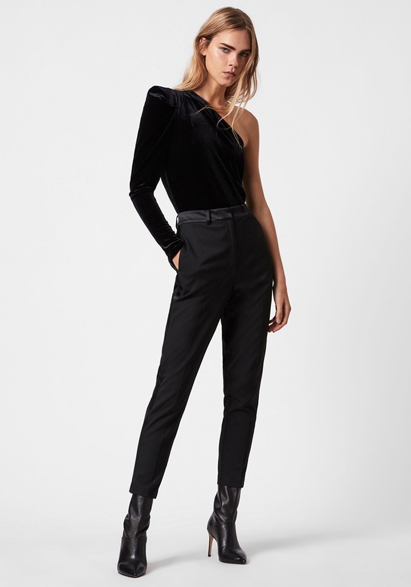 Daphine Velvet Bodysuit from AllSaints