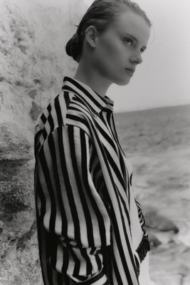 Wide Striped Linen Blend Shirt, £69.95 | Massimo Dutti