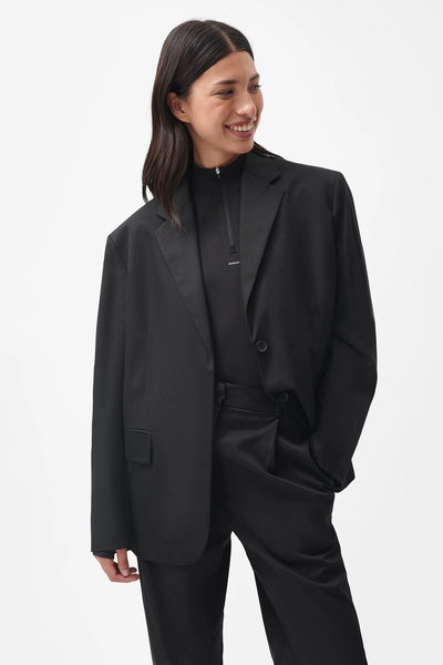 Organic Cotton Oversized Tailored Blazer