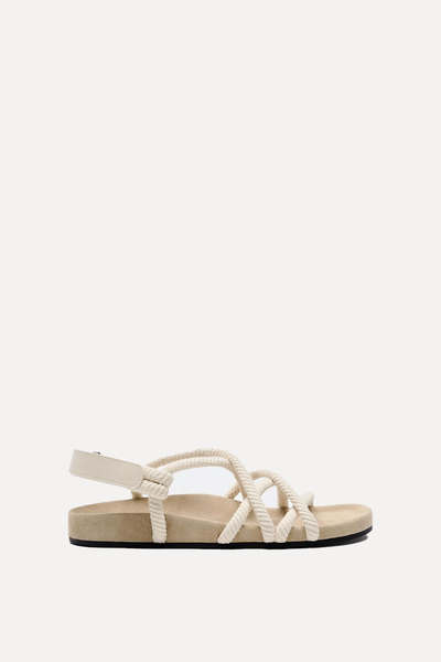 Flat Roped Sandals from Zara