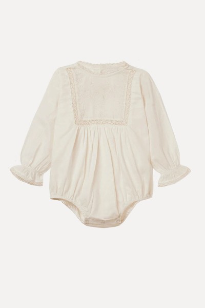 Lace & Embroidery Romper from Belle Enfant