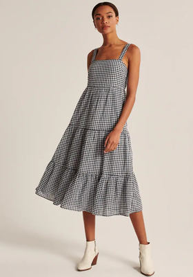 Tiered Trapeze Midaxi Dress