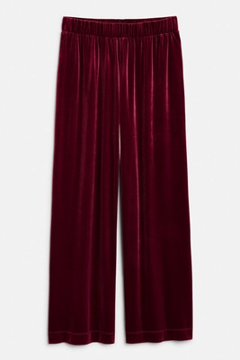 Flowy Velvet Trousers  from Monki