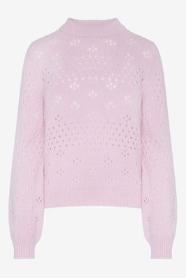 Pointelle Sweater in Rose from Anine Bing