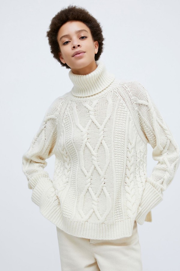 Cable-Knit Wool Turtleneck Jumper from Max & Co