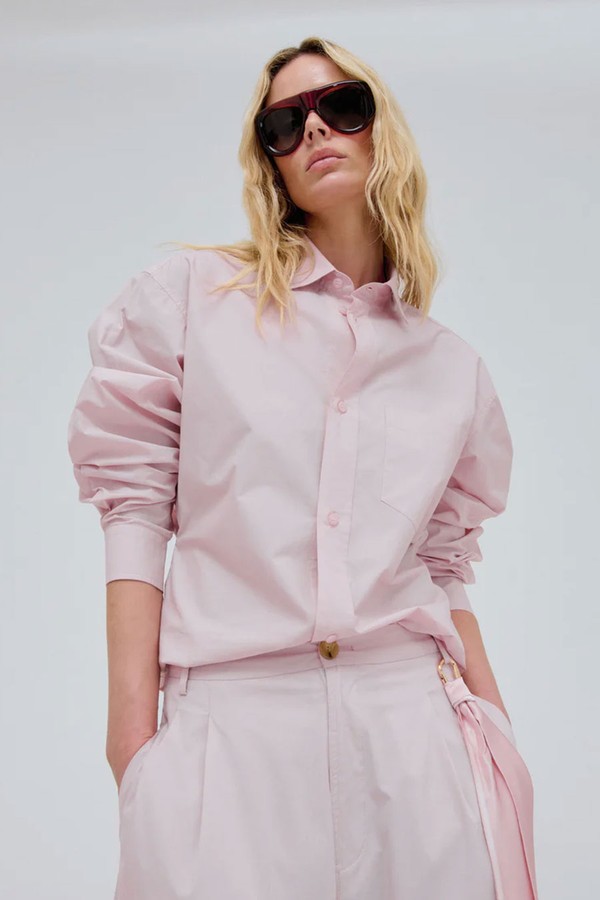 Anne Light Cotton Popeline Tailored Shirt from DarkPark