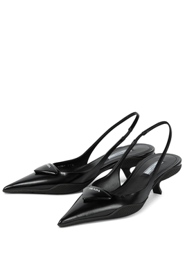 Leather Slingback Pumps from Prada