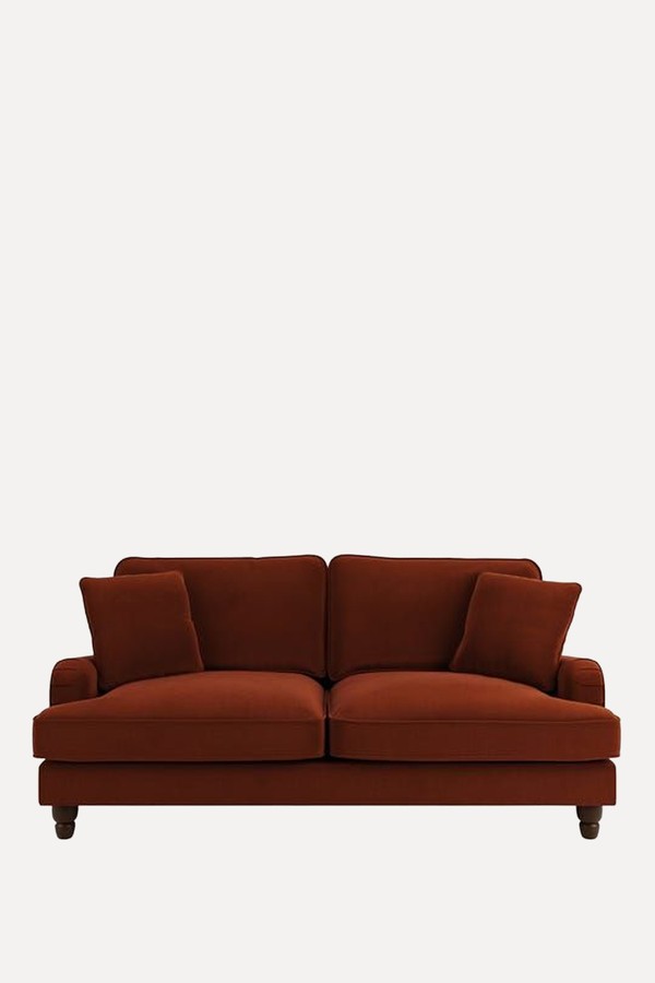 Beatrice Matte Velvet 3 Seater Sofa