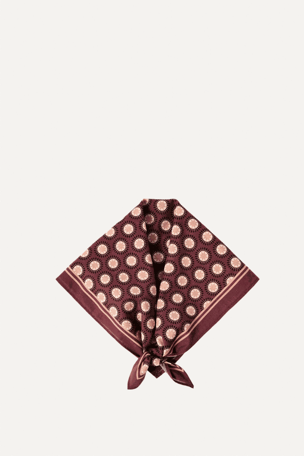 Geometric Print Square Neck Scarf from Mint Velvet