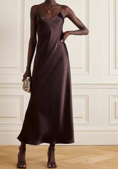 Satin Midi Dress from Galvan