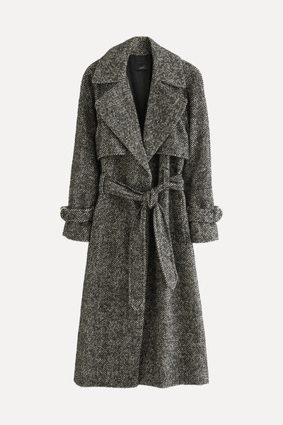 Belted Quilt Lined Trench Style Coat from Next