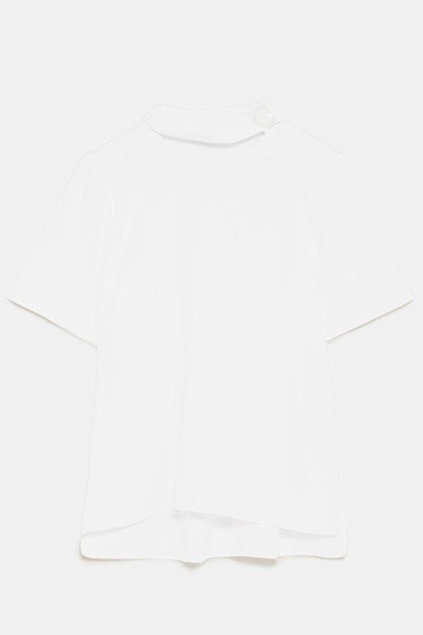 Top With Button Detail from Zara