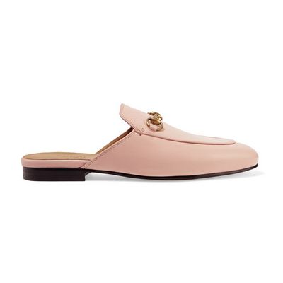 Princetown Leather Backless Loafers