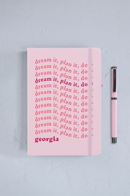 Personalised Dream It, Plan It Notebook and Pen Set