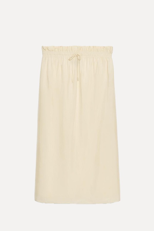 Collection Midi Skirt With Drawstrings
