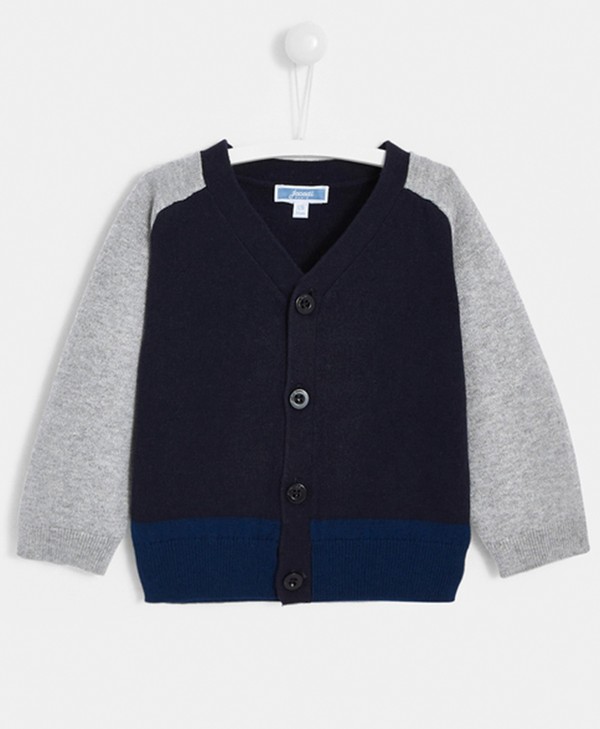 Toddler Boy Colour Block Cardigan from Jacadi