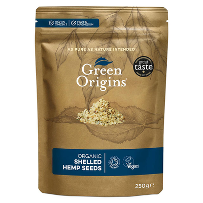 Organic Shelled Hemp Seeds from Green Origins