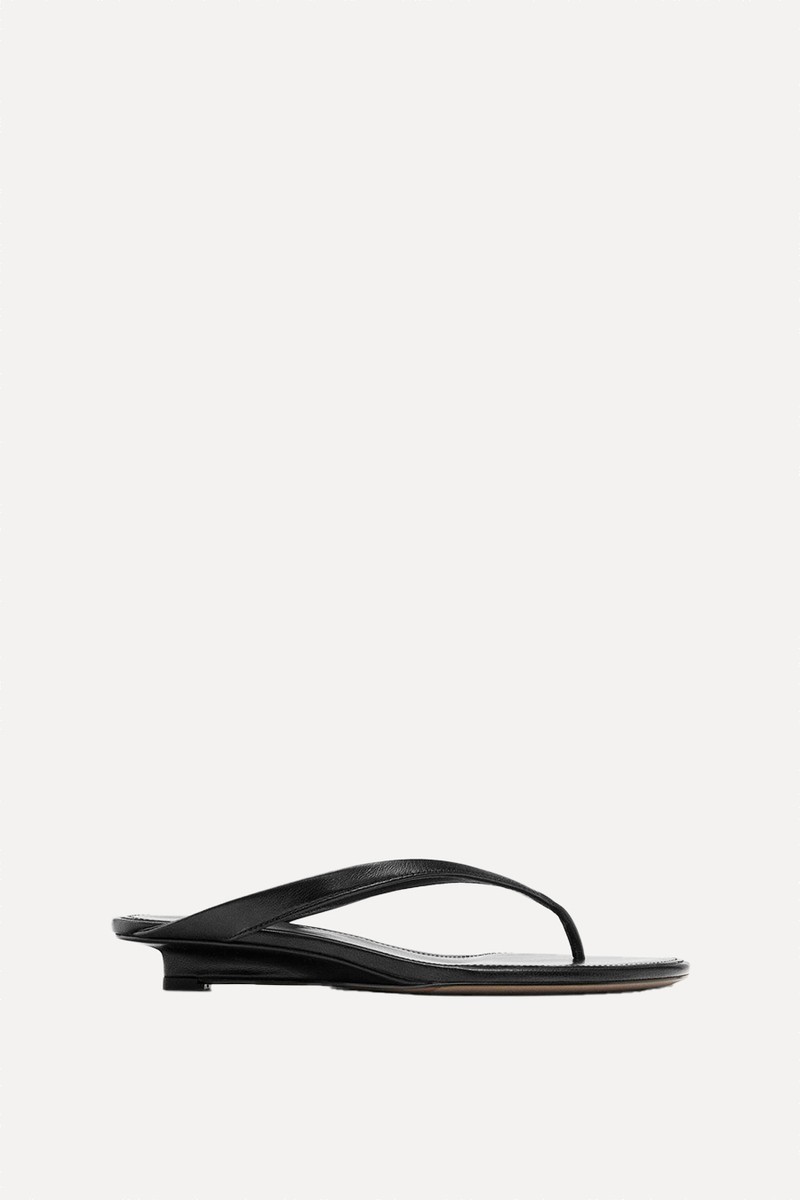 Mid-Heel Sandals With Toe Divider
