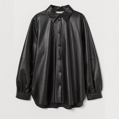 Voluminous Leather Shirt from H&M