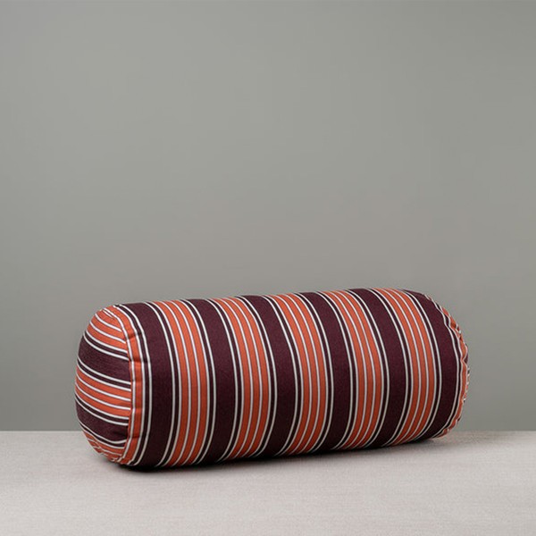 Bask Bolster Cushion in Regatta Cotton from Nicole Harding