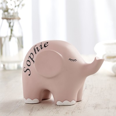 Personalised Pink Elephant Night Light