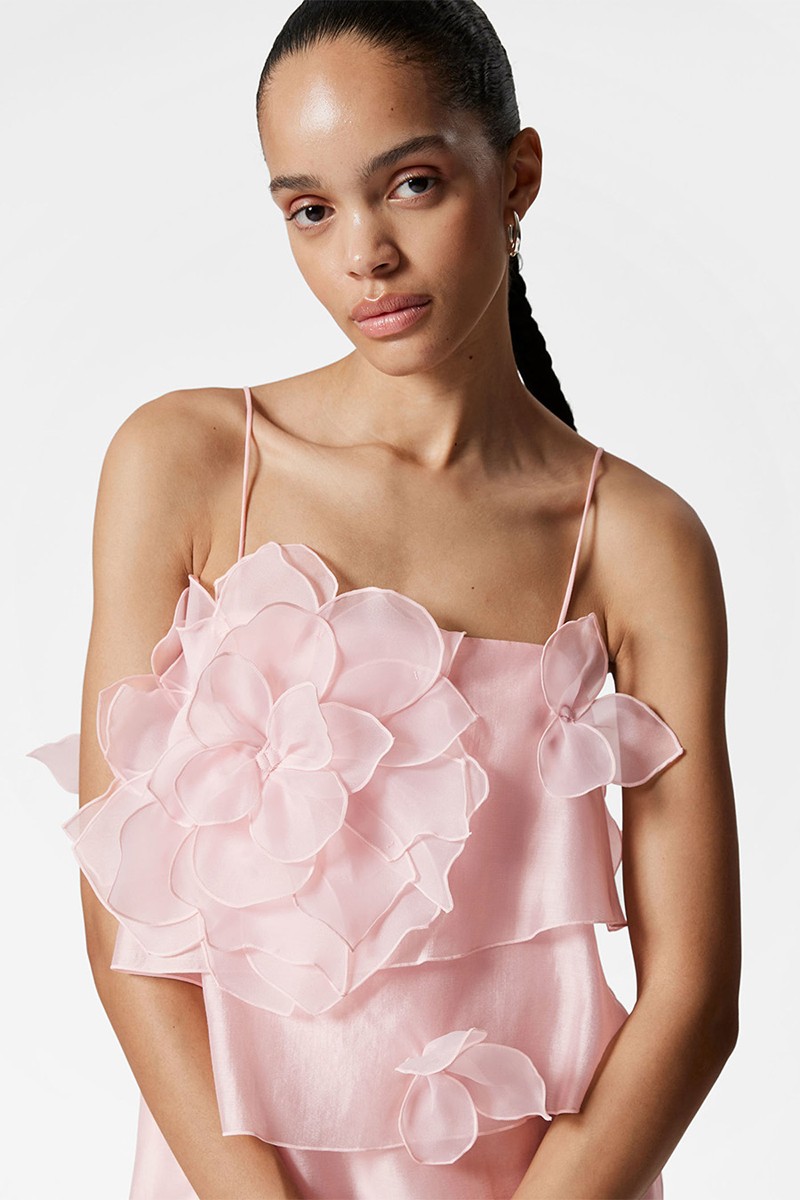 Floral-Appliqué Maxi Dress from & Other Stories