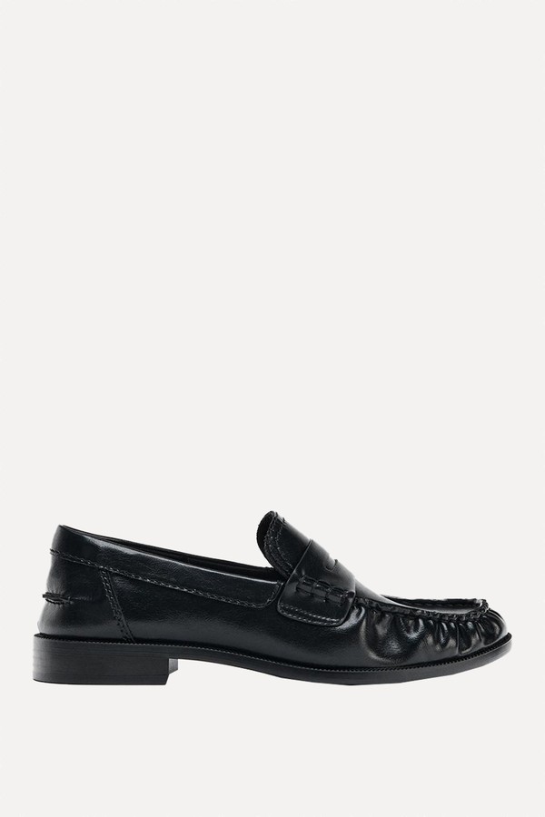 Gathered Flat Loafers from Zara