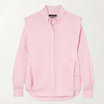 Sotalki Striped Silk & Cupro-blend Shirt from Isabel Marant