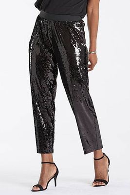Sequin Ankle Grazer Trousers from JD Williams