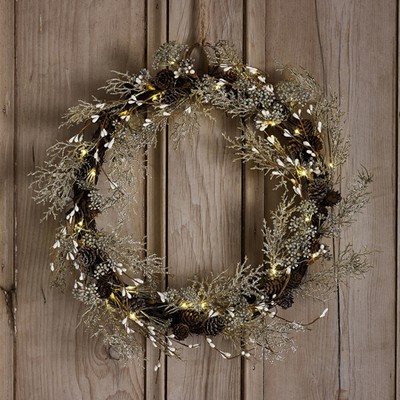 Pre-Lit Sparkle Wreath