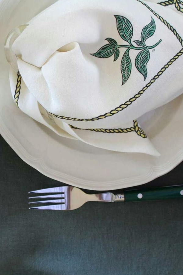 Herbs Collection Linen Napkins from Polkra x Fee Greening Garden