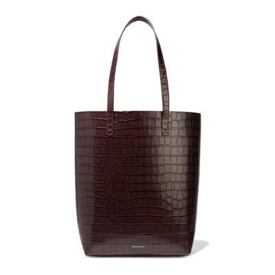 Everyday Croc-Effect Leather Tote from Mansur Gavriel